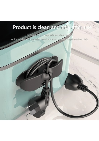 Siyah-A Tarzı Kordon Sarıcı Sarıcı Organizatör Mutfak Aletleri Kablo Yönetimi Klip Tutucu Kaleci Organizatör Hava Fritöz Kahve Accessrice (Yurt Dışından) fırsatları