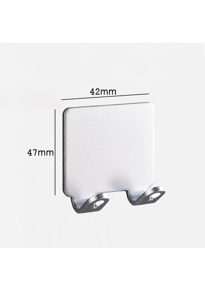 Gümüş2 Tarzı Tıraş Makinesi Dispenseri Taşınabilir Su Geçirmez Neme Dayanıklı 45* Paslanmaz Çelik Banyo Organizatör Diş Fırçası Tutucu 1 Adet (Yurt Dışından)