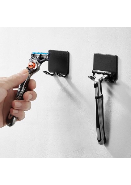 Gümüş2 Tarzı Tıraş Makinesi Dispenseri Taşınabilir Su Geçirmez Neme Dayanıklı 45* Paslanmaz Çelik Banyo Organizatör Diş Fırçası Tutucu 1 Adet (Yurt Dışından)