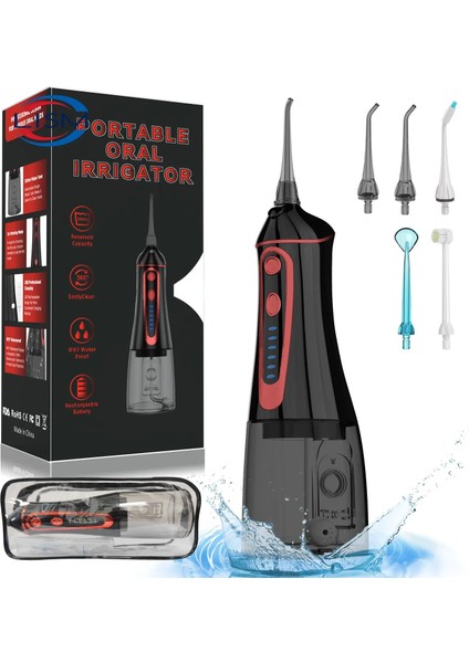 6886BEYAZ Stil Oral Irrigator USB Şarj Edilebilir Diş Duşu Taşınabilir Diş Su Jeti 300ML Su Deposu Su Geçirmez Diş Temizleyici (Yurt Dışından) fiyatları