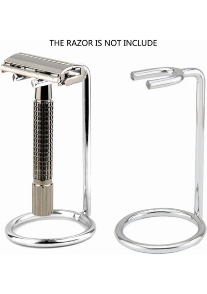 Gümüş Tarzı 1 Adet Erkekler Emniyetli Jilet Standı Sanat Metal Çift Kenarlı Jilet Tutucu Tıraş Makinesi Depolama Rafları Banyo Salonu Berber Tıraş Aksesuarları (Yurt Dışından)