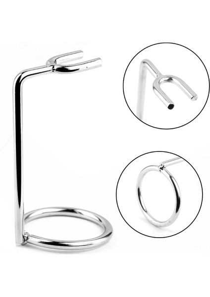 Gümüş Tarzı 1 Adet Erkekler Emniyetli Jilet Standı Sanat Metal Çift Kenarlı Jilet Tutucu Tıraş Makinesi Depolama Rafları Banyo Salonu Berber Tıraş Aksesuarları (Yurt Dışından)