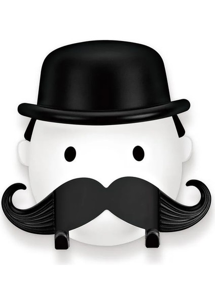 Siyah Stil Yaratıcı Sakallı Adam Yumruk Ücretsiz Tıraş Makinesi Tutucu Duş Duvara Monte Tıraş Makinesi Braketi Banyo Tıraş Makinesi Rafı Banyo Aksesuarları (Yurt Dışından)