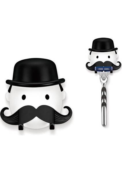 Siyah Stil Yaratıcı Sakallı Adam Yumruk Ücretsiz Tıraş Makinesi Tutucu Duş Duvara Monte Tıraş Makinesi Braketi Banyo Tıraş Makinesi Rafı Banyo Aksesuarları (Yurt Dışından) fiyatları