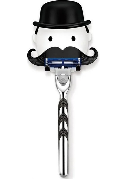 Siyah Stil Yaratıcı Sakallı Adam Yumruk Ücretsiz Tıraş Makinesi Tutucu Duş Duvara Monte Tıraş Makinesi Braketi Banyo Tıraş Makinesi Rafı Banyo Aksesuarları (Yurt Dışından) modelleri