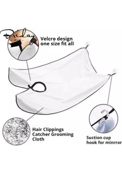 Siyah Stil Modern Yeni Stil Sakal Önlük Tıraş Önlüğü Tıraş Önlüğü Vantuz Seti Kuaförlük Araçları (Yurt Dışından) fırsatları