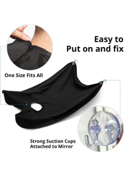 Siyah Stil Modern Yeni Stil Sakal Önlük Tıraş Önlüğü Tıraş Önlüğü Vantuz Seti Kuaförlük Araçları (Yurt Dışından) indirimleri