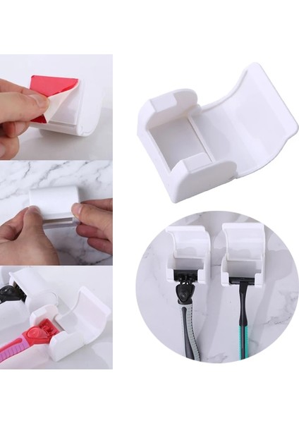 Beyaz Stil Toz Geçirmez Tıraş Plastik Jilet Tutucu Kutusu Vantuz Erkek Tıraş Makinesi Depolama Raf Duvara Monte Banyo Seti Jilet Kapağı Tıraş Makinesi Rafı (Yurt Dışından) fiyatları