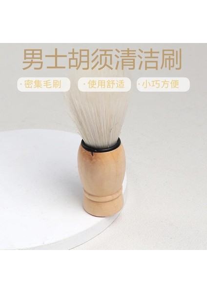 Beyaz Stil Tüm Kıllar Saç Tıraş Fırçası Erkekler Için Ahşap Saplı Brushesbadger Profesyonel Salon Aracı Claafety Jilet Fırçası (Yurt Dışından)
