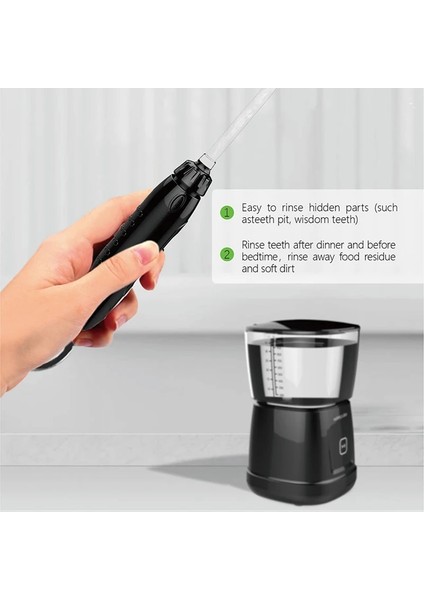 Beyaz Stil Elektrikli Oral Irrigator Diş Flosser Irrigator Pensesinde Su Jeti Irrigator Diş Aile Ağız Bakımı L Su Tankı (Yurt Dışından) modelleri