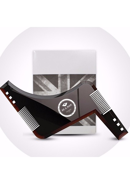 Siyah Stil Yeni Moda Sakal Şekillendirici Şekillendirme Şablon Tarak Yeni Berber Aracı Simetri Kırpma Şekillendirici Stencil 3 Renk Isteğe Bağlı (Yurt Dışından) modelleri