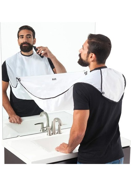 Siyah Stil Adam Için Tıraş Önlüğü Sakal Tıraş Önlüğü Bakımı Önlük Yüz Tıraşlı Saç Yetişkin Önlükler Tıraş Makinesi Temizleme Kuaför Hediye Temiz Önlük (Yurt Dışından) fiyatları