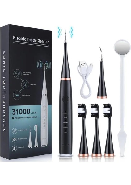 A03 Tarzı Ultrasoaler Diş Tartar Leke Diş Taşı Sökücü Elektrikli Sonic Diş Plak Temizleyici Taş Kaldırma (Yurt Dışından)
