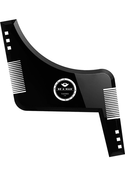 Siyah Stil Yeni Pro Sakal Şekillendirici Şekillendirme Şablon Tarak Berber Aracı Siyah Şeffaf Kahverengi Simetri Kırpma Şekillendirici Stencil (Yurt Dışından) fiyatları