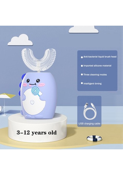 Mavi Stil Saengq Taşınabilir Oral Irrigator Şarj Edilebilir Diş Duşu Diş Su Jeti Su Deposu Diş Temizleyici Akıllı Yumruk USB 220 ml (Yurt Dışından)