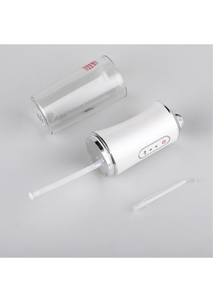 Beyaz Stil Seçim 4 Jet Ucu Taşınabilir Diş Irrigator USB Şarj Edilebilir Su Jeti Ipi Diş 3 Mod Uzun Pil Ömrü Diş Temizleyici (Yurt Dışından)