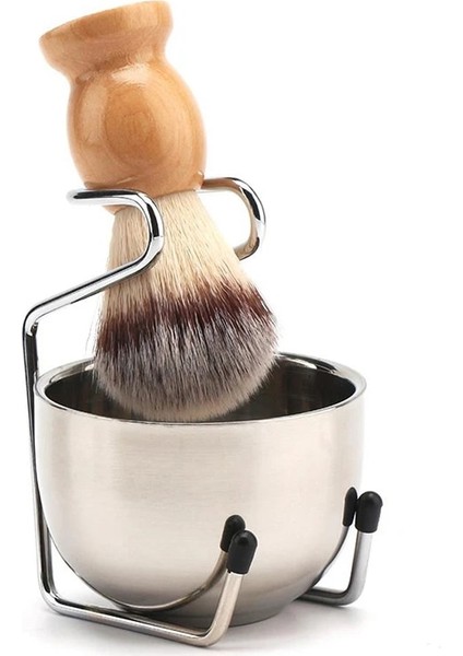 Gümüş Tarzı Yeni 2 In 1 Paslanmaz Çelik Erkek Tıraş Kuru Veya Islak Bardak Tıraş Tutucu Seti Erkekler Sakal Sabun Kase Tıraş Standı Yüz Temizleyici Aracı (Yurt Dışından) fiyatları