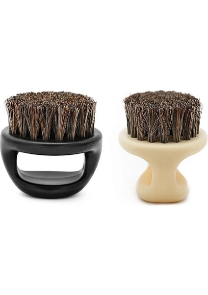 No.1 Stili Erkek Tıraş Fırçası Halka Tasarımı At Yelesi Kıl Plastik Saplı Bıyık Fırçası Taşınabilir Yüz Temizleme Sakal Fırçası Şekillendirici Aracı (Yurt Dışından)
