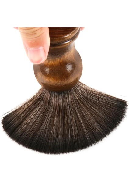 Yumuşak Naylon Tıraş Fırçası Taşınabilir Yumuşak Fırça Süpürme Salon Temizleme Köpüğü Fırçası Ahşap Saplı Sakal Fırçası (Yurt Dışından) fiyatları