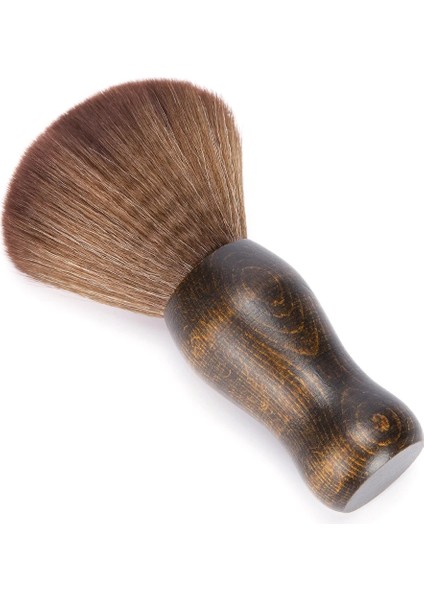 Yumuşak Makyaj Fırça Boyun Saç Temizleme Fırçası Ahşap Saç Bakım Tıraş Süpürme Fırçası Aracı Berber Aksesuarları Salon Saç Aracı (Yurt Dışından)