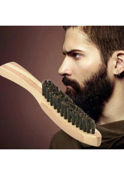 Tek Beden Tarzı 17*3 cm Erkekler Domuzu Saç Kıl Sakal Fırçası Tıraş Tarağı Yüz Masajı El Yapımı Bıyık Fırçası Bakım (Yurt Dışından) fiyatları