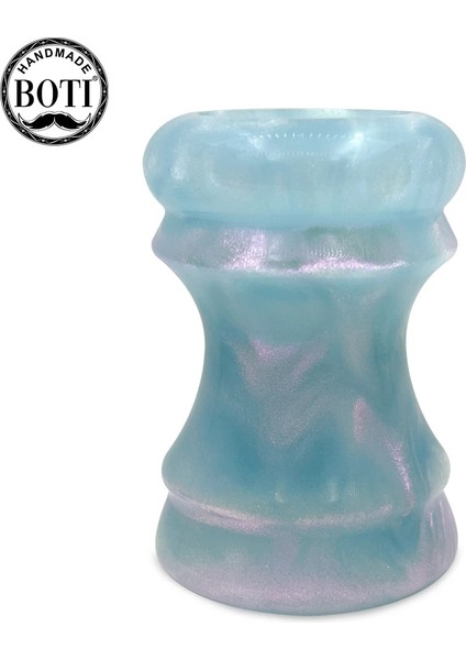 20MM Tarzı Boti Blue Quicksand Islak Tıraş Kolu Porsuk Düğümlü ve Jiletli El Yapımı Tıraş Seti Erkek Sakal Berber Dükkanı (Yurt Dışından)