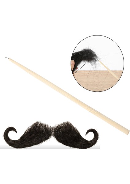 Kanca Saç Havalandırma Iğnesi Ahşap Saplı Dantel Peruk Yanlış Sakal Yapma Tamir Dokuma S (Yurt Dışından) fırsatları
