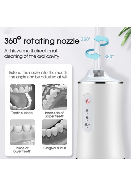 A5A102-2 Tarzı Profesyonel Oral Irrigator Diş Duşu Diş Tartar Sökücü Elektrikli Diş Mornwell Jet Eliminator Ipi Ölçekleme Temizleme (Yurt Dışından)