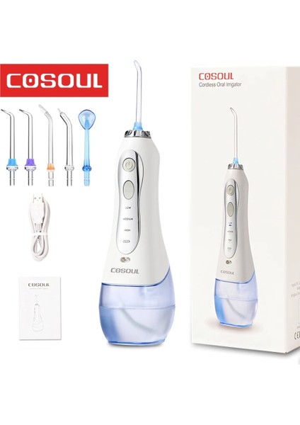 OR01 Stili Profesyonel Oral Irrigator Diş Flosser 300 ml Büyük Kapasiteli Akülü Taşınabilir Diş Temizleyici Su Jeti Ev Kullanımı (Yurt Dışından)