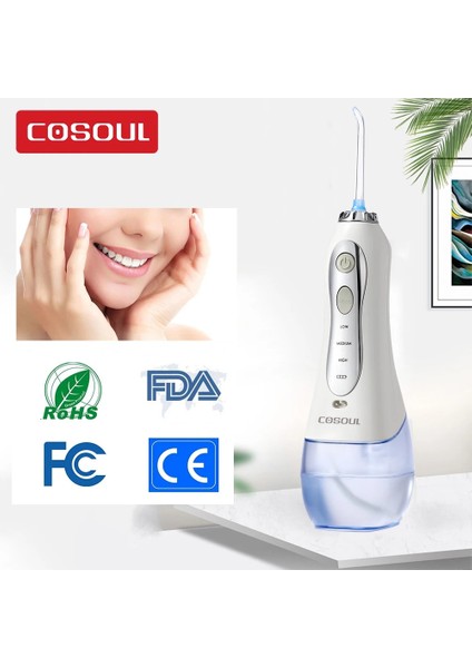 OR01 Stili Profesyonel Oral Irrigator Diş Flosser 300 ml Büyük Kapasiteli Akülü Taşınabilir Diş Temizleyici Su Jeti Ev Kullanımı (Yurt Dışından)