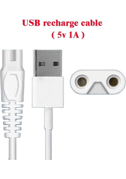 Siyah Stil Nicwell Fairywill Aquasonic Mospro Nice L Zerhunt Oralfree Waterfloss Tovendor Hangsun M Aval Için USB Şarj Kablosu (Yurt Dışından)