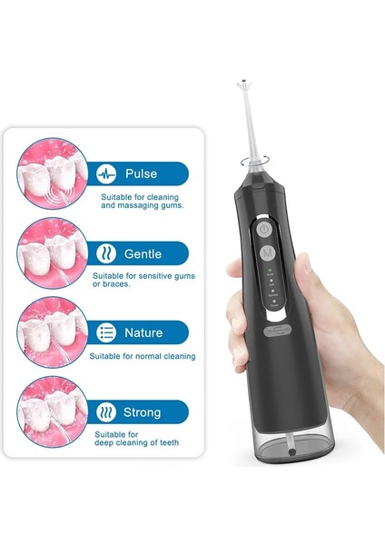 Beyaz Stil Sonofly Şarj Edilebilir Oral Irrigator USB Taşınabilir 310 ml Diş Duşu Ipx7 Su Geçirmez Diş Temizleyici Düşük Gürültü Diş Suyu M209 (Yurt Dışından) fırsatları
