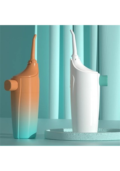 Beyaz Stil Taşınabilir Oral Irrigator Temiz Ağız Dişinizi Yıkama Güçlü Sulama Manuel Su Toplama Diş Pensesinde Yıkama Ev Aletleri (Yurt Dışından)