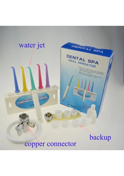 1 Takım Tarzı Diş Spa Musluk Oral Irrigator Su Jeti Diş Fırçası Ipi Diş Pensesinde Hijyen Diş Enstrüman Su Toplama Diş Temizleyici (Yurt Dışından)
