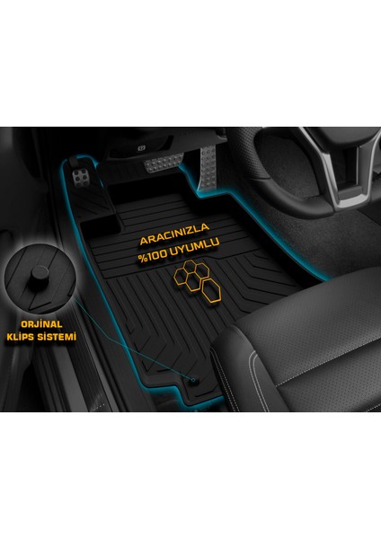 Nova Krom Bmw 5 Serisi F10 X-Drive 4d Havuzlu Paspas 2013-2016 A+Kalite