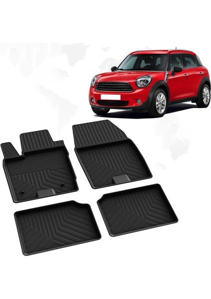 Nova Krom Mini Cooper Countryman 4d Havuzlu Paspas 2010-2017 A+Kalite