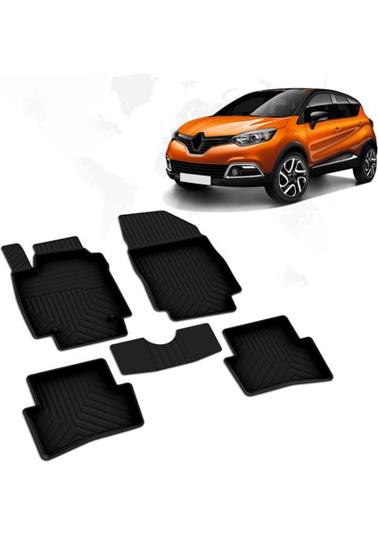 Nova Krom Renault Captur 4d Havuzlu Paspas 2013-2020 A+Kalite