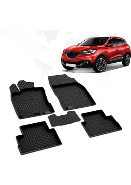 Nova Krom Renault Kadjar 4d Havuzlu Paspas A+Kalite