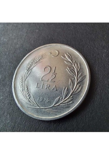 1976 Akmonital Ters/düz Tc Darphane Kayıtlı Hata Ççt+ Eski Madeni Para