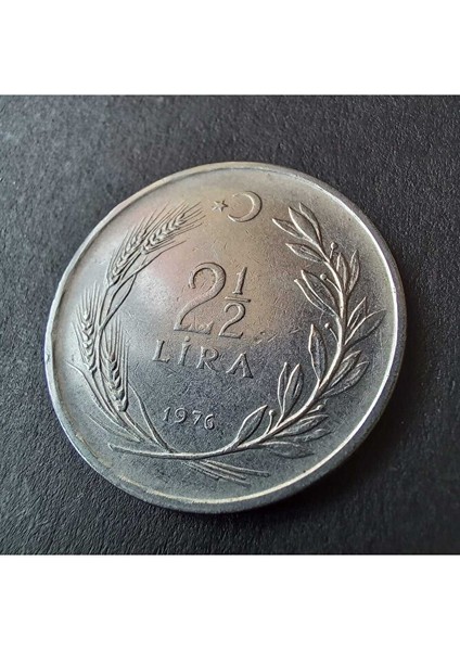 1976 Akmonital Ters/düz Tc Darphane Kayıtlı Hata Ççt+ Eski Madeni Para