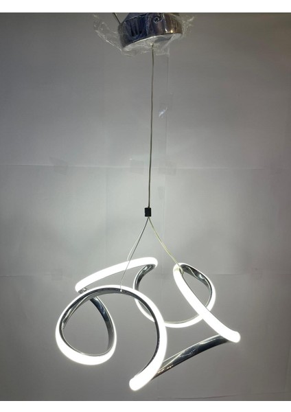 3 Renk Işıklı Modern Sarkıt Krom Kasa LED Avize Ledli Avize fiyatları