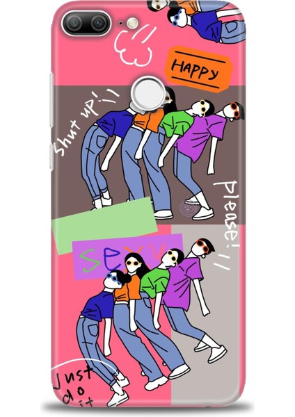 Huawei Honor 9 Lite Uyumlu Kılıf Hd Kalite Desenli Baskılı Kılıf - x (84)