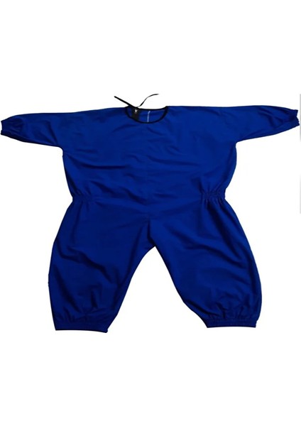 Yeni Nesil Kısa Kol Aizeimer - Demans Tulumu Kısa Kol Lastikli Model - Mavi Renk