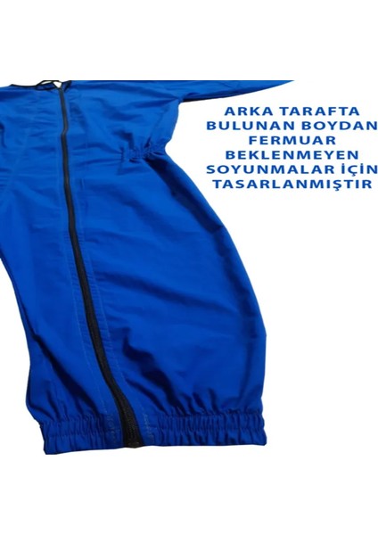 Yeni Nesil Kısa Kol Aizeimer - Demans Tulumu Kısa Kol Lastikli Model - Mavi Renk modelleri