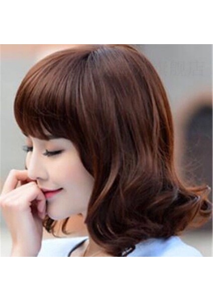 Orta Yaşlı ve Yaşlı Kadınlar Için Peruk Anne Tarzı Orta Uzunlukta Kıvırcık Saç Peruk Doğal Büyük Dalga Omuz Boyu Peruk Kafa Kapağı (Yurt Dışından) fırsatları