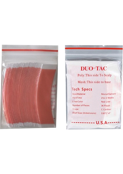 72 Adet/grup Duo Tac Dantel Peruk Taraflı Çift Bant Süper Güçlü Yapıştırıcı C (Yurt Dışından)