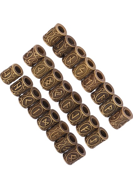 Hao Kan 24 Pcs Saç Sakal Boncuk Vintage Büyük Delik Dreadlocks Tüp Erkekler Kadınlar Için Dekorasyon 10X13MM (Yurt Dışından) fırsatları