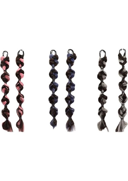 Örgü Kadın Yüksek Çift At Kuyruğu Net Kırmızı Fener Kabarcık Dreadlocks Büküm Örgü Peruk Askısı Boks Örgü (Yurt Dışından) indirimleri