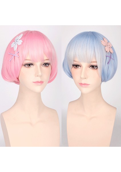 Lord Shengda Diğer Dünya Hayatı Sıfırdan Ram Rem Cosplay Peruk (Yurt Dışından) fırsatları