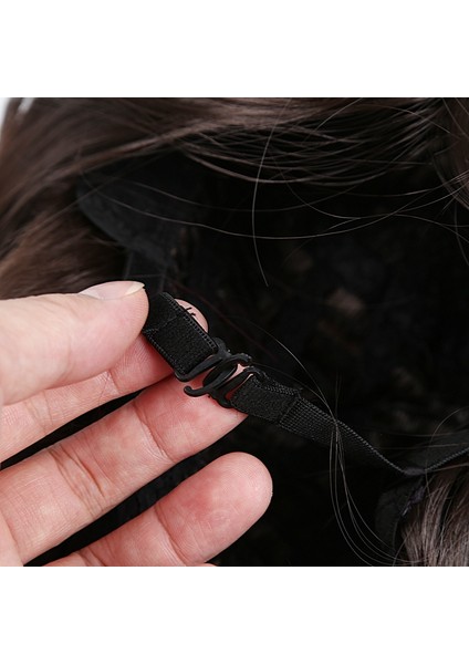 Moda Erkek Peruk Kısa Düz Yüksek Sıcaklık Ipek Sentetik Peruk Tam Peruk/sanatsal Erkekler Erkekler Için Kahverengi Siyah Peruk (Yurt Dışından)